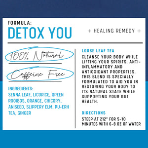 Derox You tea by Happy. Whole. You. Ingredients list.