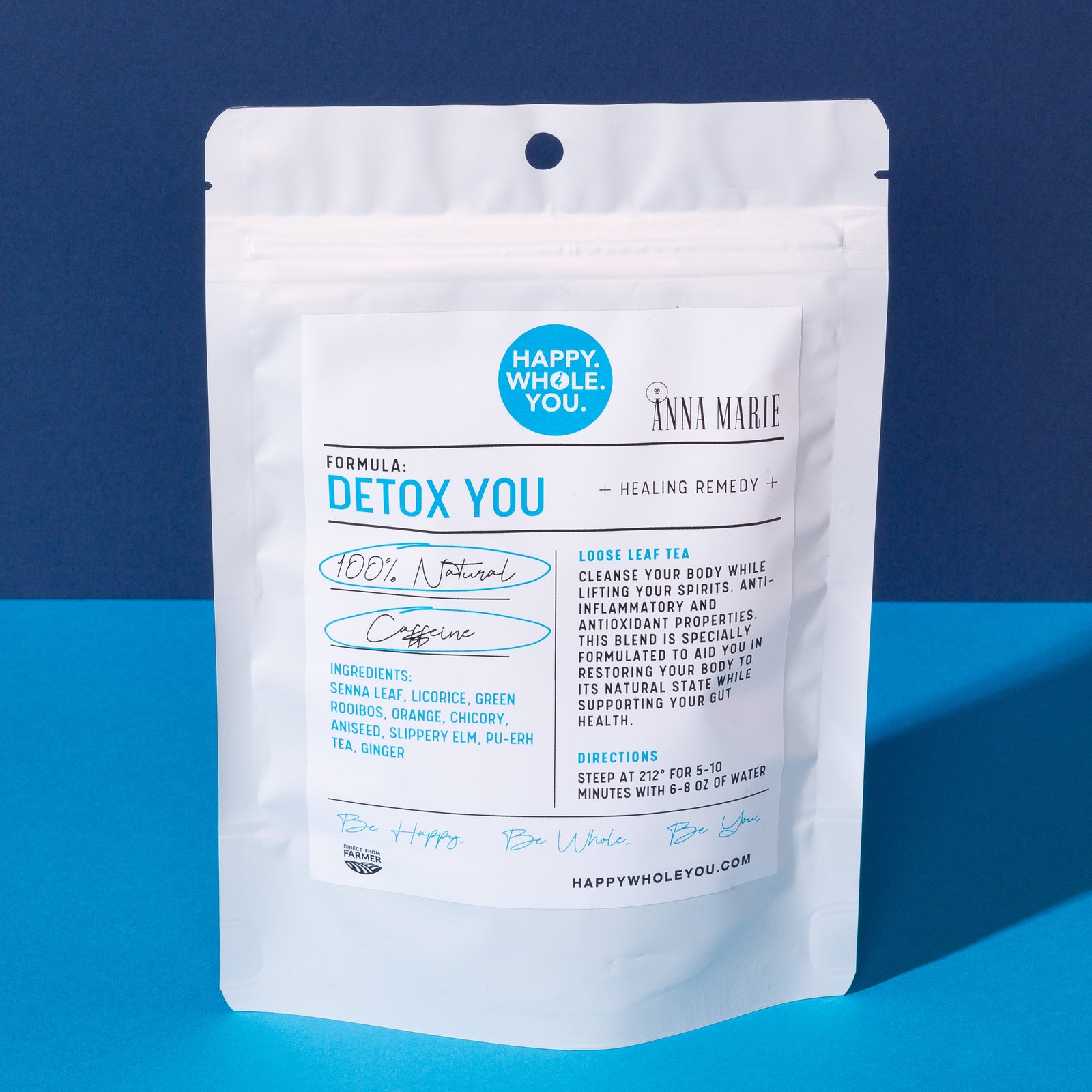 Detox You Tea by Happy. Whole. You.