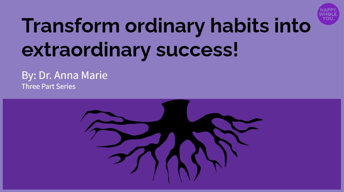 Course: Transform Ordinary Habits Into Extraordinary Success! 3 Part Series